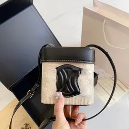 Novo modismo Niche Mini Box Saddle Bag Moda Primavera/Verão Moda Combinada Estilo Ocidental Lancheira Bolsa Ombro Único Oblíqua