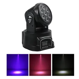 AUCD Mini 4 In 1 RGBW Leds 7 LED DMX Moving Head Light KTV Bar Stage Lighting Wedding Performance Spotlight Dyed Par Light LE-7LED326w