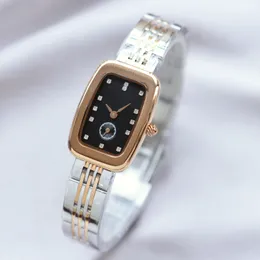 New fashion luxury watch Ladies reloj para mujer tank Ladies' Watch Mechanical Diamond Rose Gold Platinum rectangular watch Stainless Steel ladies elegant gift