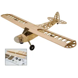 Aircraft Modle Dancing Wings Hobby S0801Balsa Wood RC Airplane 1.2M Piper Cub Remote Control Aircraft KIT / Versione PNP Modello volante fai-da-te 230718