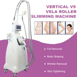 Vela Roller Fat Burner Body Slimmer Machine RF Skin Rejuvenation Firming Wrinkle Remove Vacuum Double Chin Therapy Beauty Equipment with 4 Handles