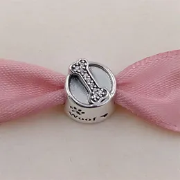 Qualsiasi gioiello Autentico ciondolo in argento sterling 925 con ciondolo a forma di ciotola per cani adatto a bracciali con gioielli in stile Pandora europeo Collana 791708CZ Ani2739