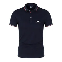 Herren-Poloshirts, Golf-Shirt für Herren, Sommer, schnell trocknend, atmungsaktiv, Poloshirt, modische Kurzarm-Tops, J Lindeberg Golf-Shirt, Herren-T-Shirt, Großhandel RC