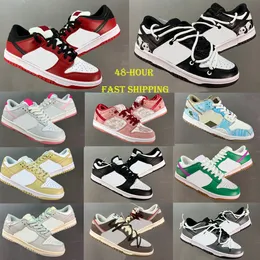 Designerschuhe Low Panda Running Schuhe lässige Schuhe Sneakers Trainer Männer Frauen Triple s Pink Grey Nebel Syrakus Jarritos Sanddrift Olive Georgetown Größe 36-45