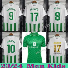 23 24 Joaquin Soccer Jerseys Copa del Rey Final Away Fekir B.IGlesias Camiseta de Futbol Juanmi Estadio Football Shirts
