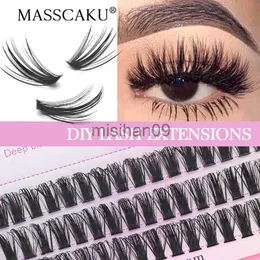 False Eyelashes New Design YUANZHIJIE 36 Volume DIY Individual Clusters Lashes Soft Ribbon Segmented False Mink Bundles Eyelashes Extension J230717