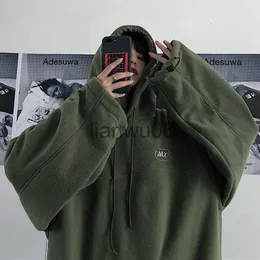 Dames Hoodies Sweatshirts Deeptown Harajuku Fleece Vrouwen Hoodies Oversized Streetwear Vintage Koreaanse Mode Vrouwelijke Zwarte Sweatshirts Y2k Groen Pul J230718