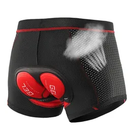 Calções de ciclismo BOLER cueca respirável 5D almofada de gel à prova de choque cuecas de bicicleta MTB estrada homem 230717