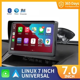 Auto DVR Universale da 7 pollici Autoradio Lettore video multimediale Wireless Apple Carplay Wired Android Auto Touch Screen Immagine inversa da 4,3 pollici