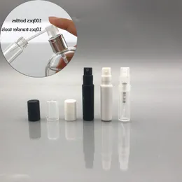 플라스틱 향수 스프레이 빈 병 2ml/2g 리필 가능한 샘플 화장품 용기 미니 로션 피부를위한 작은 원형 분무기 샘플 OQSGK