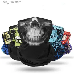 Cykelmössor Masker 2021 Ny Ice Silk Skull Variety Magic Headscarf Call of Duty Mask Headgear Cycling Bib Barablar T230718
