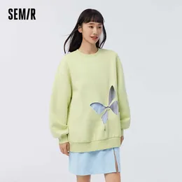 Bluzy bluzy damskie bluzy semir damskie bluza pusta motyl Fake Twopiece 2023 Spring New Oversize Patchwork Mesh Top Bluie J230718