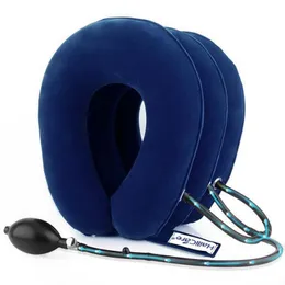 household cervical traction device inflatable device thickens travel head of neck care inflatable pillow and neck support