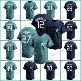 NOWOŚĆ All Star Baseball Jersey 12 Lourdes Gurriel Jr.elias Diaz Garcia 18 Shane McClanahan 8 Nick Castellanos Yordan Alvarez Vladimir Guerrero Jr. Betts Marcus Semien