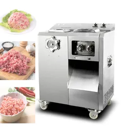 LINBOSS Comercial Vertical fatiador de carne removível grupo de facas fatiado picado em cubos máquina de corte de carne máquina de corte 2200W