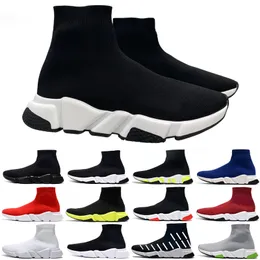 Sock Shoes Designer Fly Knit Speed 1.0 Paris Casual Shoes Platform Mens Runner Triple Black White Master Womens Sneakers Classic speeds trainer walking