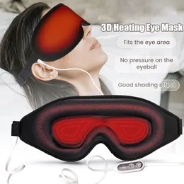 Eye Massager Electric Eye Heating Eye Maska Ciemne kółka Odpowiedź Poprawa kompresu snu Relake Relife Ból dla masek do snu 230718