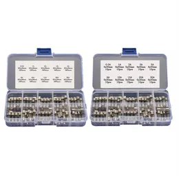 200 st 5x20mm 6x30mm snabba blåsglasrörssäkringssatser sortimentpaket 0 5A - 30A 250V285N