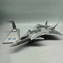 Aircraft Modle 1/100 Scale China Airforce J-20 Fire Fang J20 Fighter Air Force Diecast Aircraft Plane Model Alloy Airlinetoy 230718