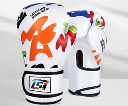 Abbigliamento protettivo Nuovi bambini Taekwondo Karate Muay Thai Guantoni da boxe gratuiti Concorso di allenamento professionale Guanti da boxe traspiranti addensati HKD230718