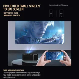 その他のプロジェクターアクセサリーYT500ミニプロジェクターホームシアターポータブルシネマ3D LED VideoRojector Beamer Wired Sync Android iOSスマートフォン1080p 4K TV X0717 X0