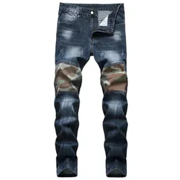 2021 NOWOŚĆ MĘŻCZYZNIK MANS JEANS EUREAKTYCZNA SLIM FIT ZMUPER VINTAGE BAWIED BAWECZNY RUBU MĘŻCZYZN MANS Casual Spoders 5189#228p