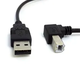 USB 2 0 A MALE TO B MALE DOWN 90 LAGLED PRINTER SCANNER HDD Cable 1 5M 5FT2520