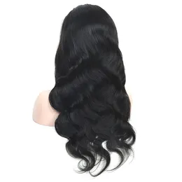 Malaysian Unprocessed Human Hair 4X4 Lace Closure Wig 10-32inch Natural Color Body Wave Lace Wigs 180% 210% Density