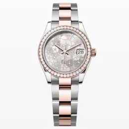 Top Quality Ladies Women Watch Motif Diamond 31mm Women's datejust Two tone oyster band Sapphire Dial Automatic Movement Mechanical Watches Wristwatches R11