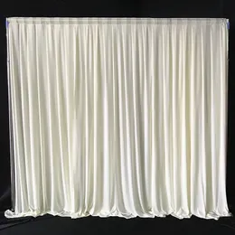 6M X3M White Pleated Decoration Wedding Photography Backdrop Curtain For Celebration Stage Party Decor