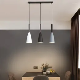 Chandeliers Modern Three Pendant Lighting Nordic Minimalist Lights Over Dining Table Kitchen Hanging Lamps Room