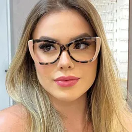 Sonnenbrille COHK Frauen Myopie Brille Blaues Licht Blockieren 2023 Vintage Computer Cat Eye Kurzsichtige Brillen Minus Dioptrien