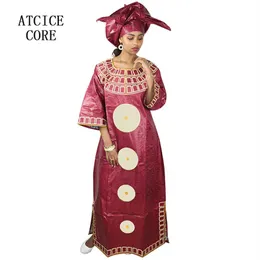 african dresses for woman bazin riche embroidery design long dress LA112260O