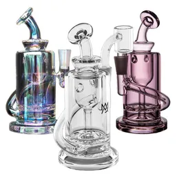 Recycler Bohrinseln Glas Wasserbongs Wasserpfeifen Shisha Rauchen Glaspfeife Dab Bong mit 10mm Banger