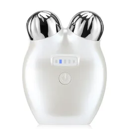 Rengöringsverktygstillbehör EMS Mikroström Face Massagers Roller Beauty Skin Drawing Face Lift Device Anti Aging Electric Remvening Eye Massage 230717