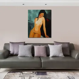 Amedeo Modigliani Figur Canvas Art Ręcznie robione żeńskie nagi