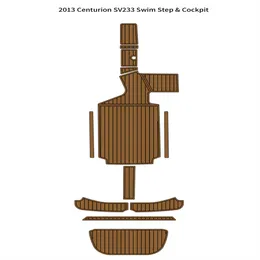 2013 Centurion SV233 수영 플랫폼 조종석 패드 보트 Eva Fauam Faux Teak Floor Mat