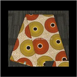 Tygkläderkläder Anländer polyestertryck Ankara Binta Real Wax 6 Yardslot African Fabric For Party Dress 0Y2O228G