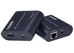 HDMI Extender RJ45 4K over Cat5E/6 RJ45 60M 120M HDMI network extender audio Kit with audio EDID over ethernet cat6/5e for TV PC laptop HDTV