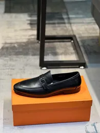 Lyxdesigners Herrklänningskor Destin Loafer Calfskin Leather Flats Business Shoes For Men Low Top Oxfords Outdoor Walking Box and Handbag