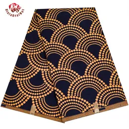 Ankara Fabric African Real Wax Print Fabric BintareAlwax高品質6ヤード3ヤードパーティードレスFP6408288Mのアフリカンファブリック