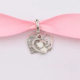 Andy Jewel Authentic 925 Sterling Silver Beads Cats Hearts Dangle Charms Passar European Pandora Style Jewely Armelets N276K