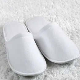 Bath Accessory Set 10/5 Pairs White Disposable Slippers Party Indoor Home El Slides Comfortable Hospitality Footwears