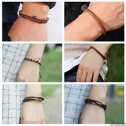 100% Cowhide bracelet Reverse cowhide minimalist Men Women Couple Bracelet 6 Style Selection