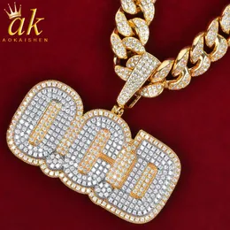 Ожерелье с названием буквы ювелирные изделия с двойным цветом Сплошной задней задней