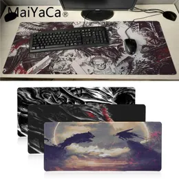 Maiyaca Cool New Berserk anime Rubber Mouse Durable Desktop Mousepad aniem Good quality Locking Edge large Gaming Mouse Pad Y0713282C