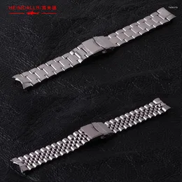 Titta på band av hög kvalitet heimdallr solid 22 mm bredd rostfritt stål armband lämpligt för skx007 fodral klockband