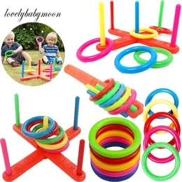 Novelty Games Ring Toys Plastic Ring Toys Quotation Garden Games Swimming Pool Toys Outdoor Fun Set Children's Interactive Education Toys at Home 230719