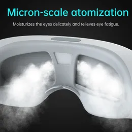 Massageador para os olhos Vapor elétrico Nano Máscara Compressa Cuidados com os olhos Óculos Steamer Alívio Fadiga Seca Olheiras Cansado 230718