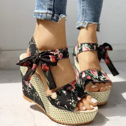 Heeled Lace Leisure Wedges Women Party Platform High Heels Shoes Woman Sandals Zapatos De Mujer 230718 3688